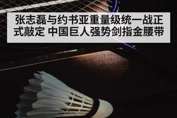 张志磊与约书亚重量级统一战正式敲定 中国巨人强势剑指金腰带